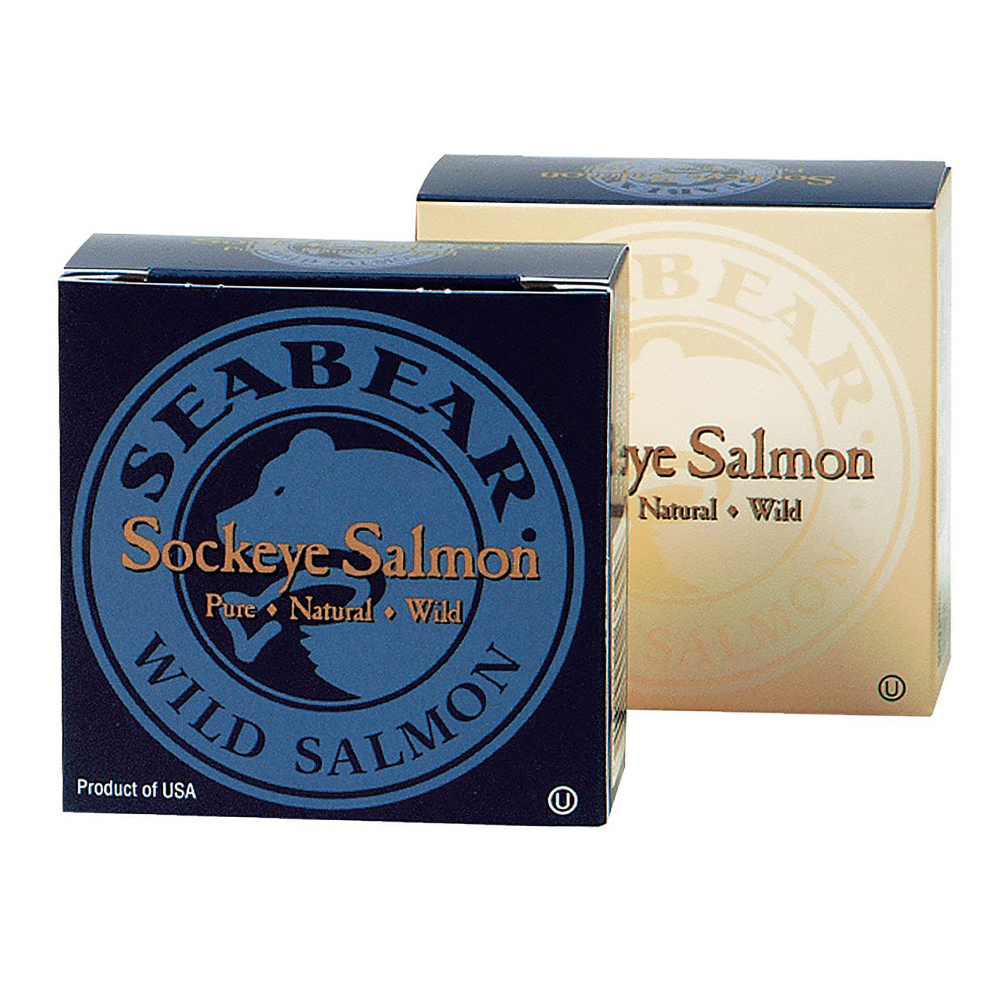 Seabear Smokehouse Sockeye Salmon Canned 3.75oz NWFG - SeaBear