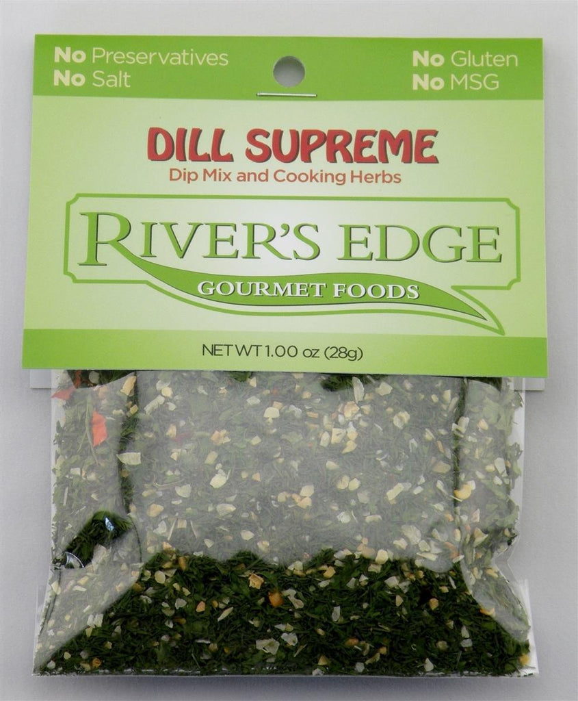 Rivers Edge Dill Supreme Dip Mix 1.00oz NWFG - Rivers Edge Gourmet Foods
