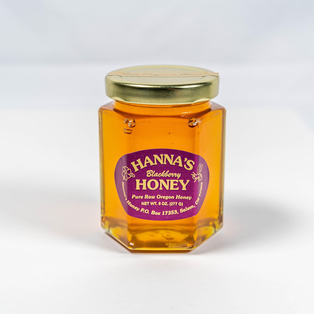 Hanna's Honey Blackberry Honey 8oz NWFG - Hanna's Honey