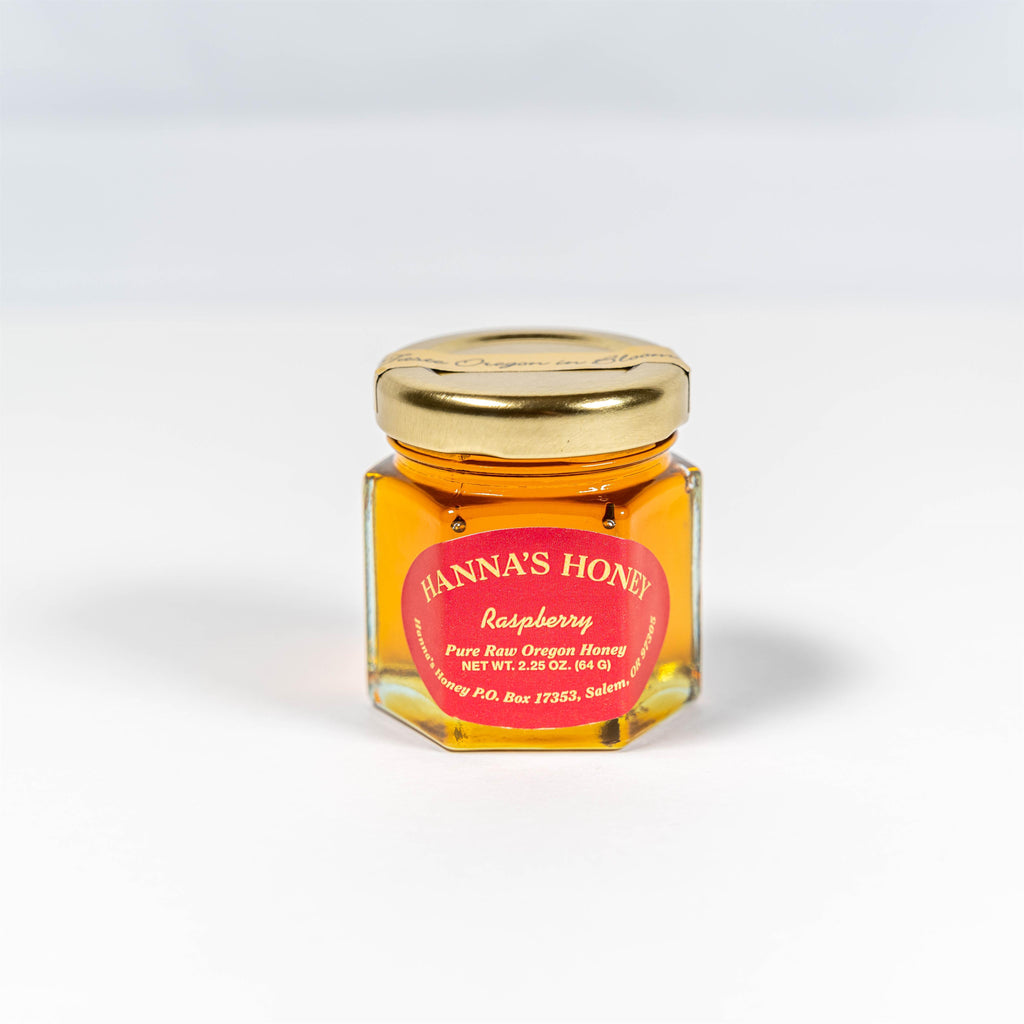 Hanna's Honey Raspberry Honey 2.25oz NWFG - Hanna's Honey