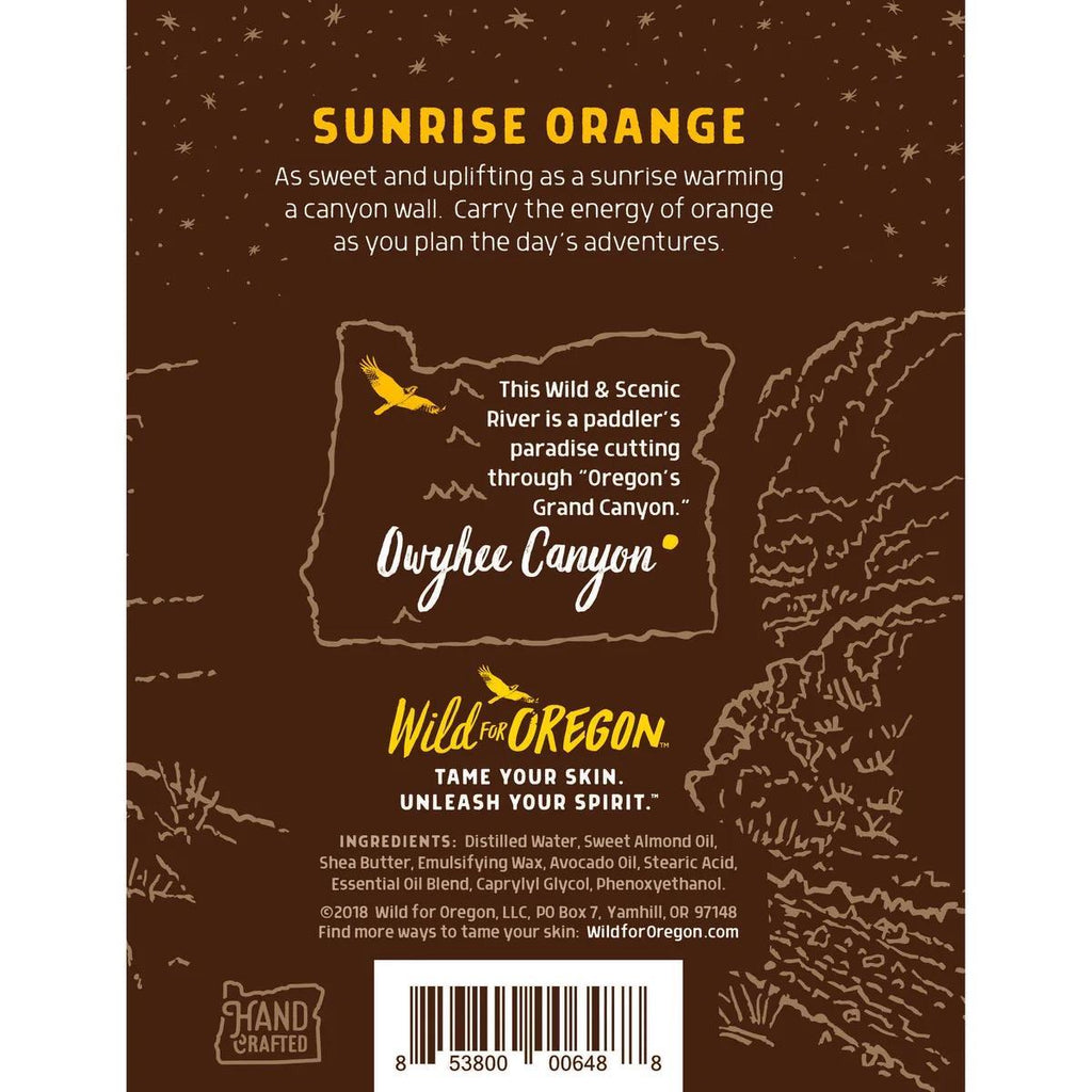 Wild For Oregon Owyhee Canyon Sunrise Orange Body Lotion 6oz NWFG - Wild For Oregon