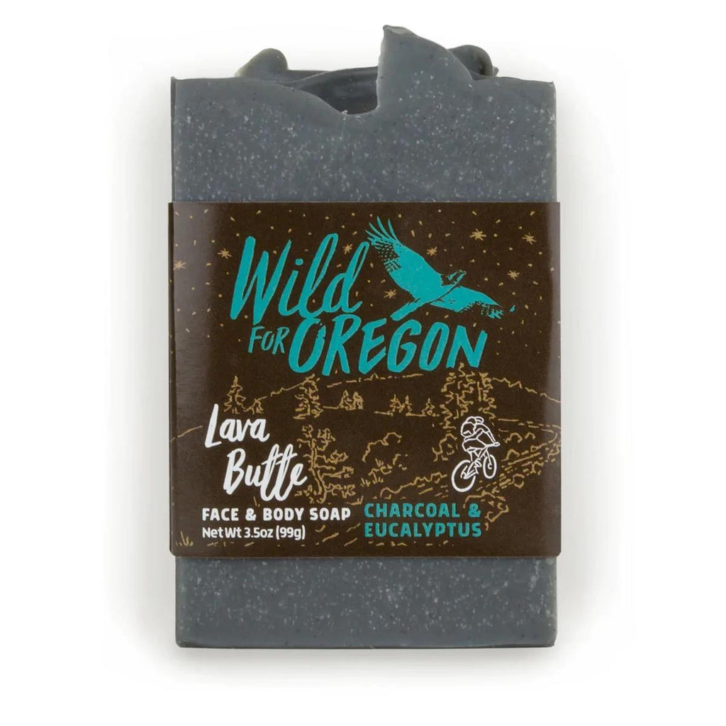 Wild For Oregon Lava Butte Charcoal and Eucalyptus Face and Body Soap 3.5oz NWFG - Wild For Oregon