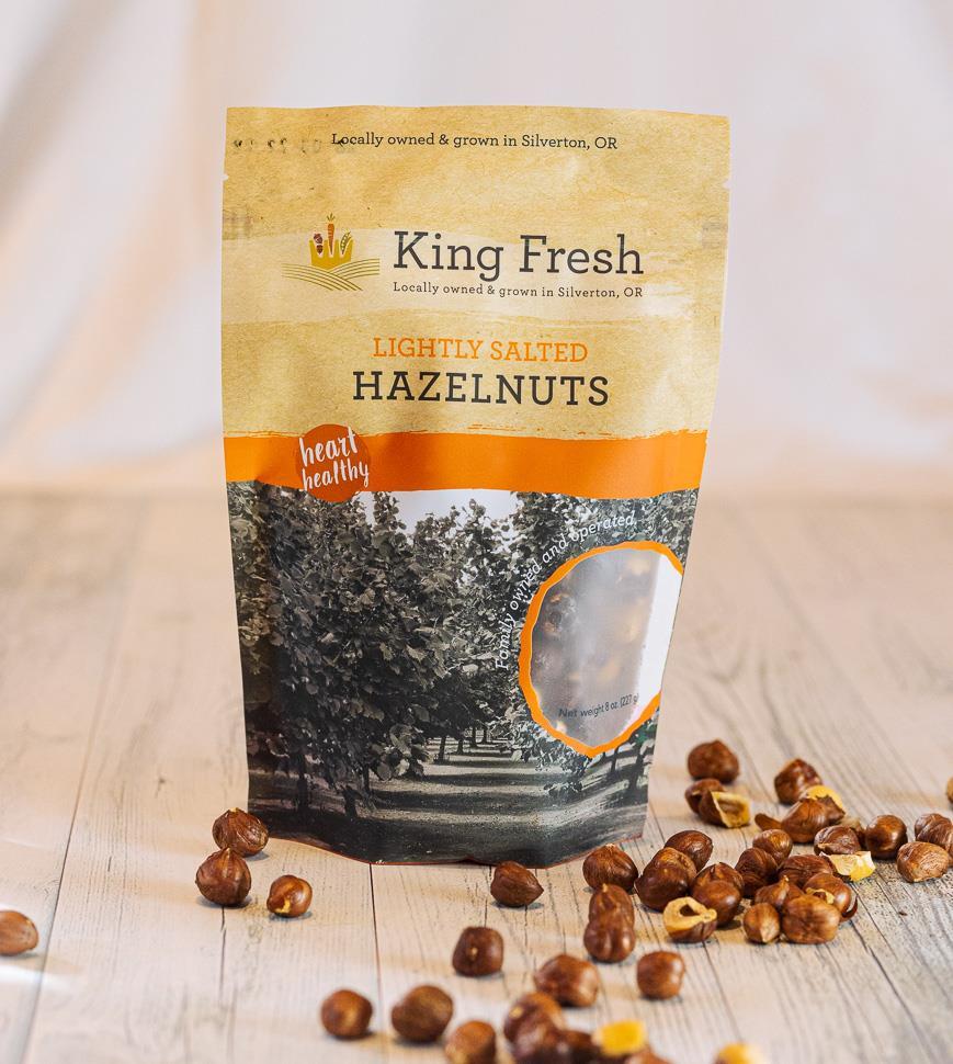 King Fresh Lightly Salted Hazelnuts 8oz NWFG - King Fresh Produce & Hazelnuts