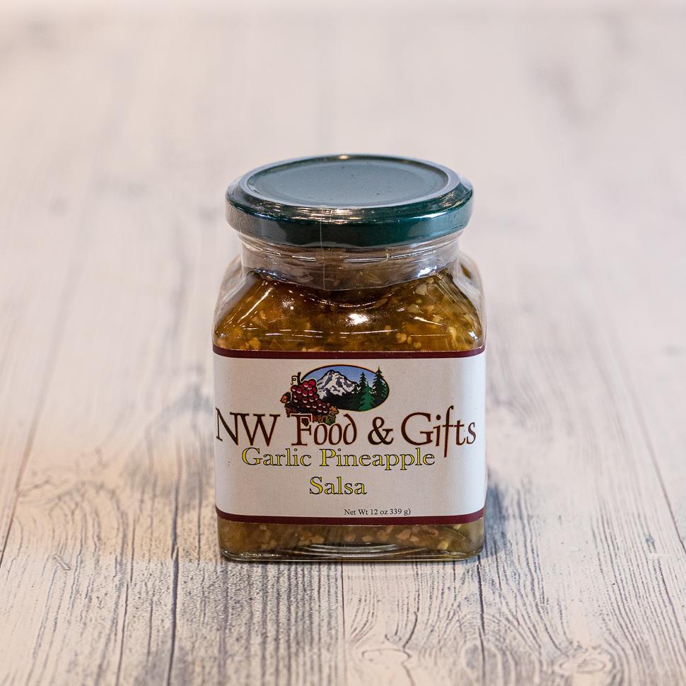 NW Signature Garlic Pineapple Salsa 12oz NWFG - NW Food and Gifts Signature Products