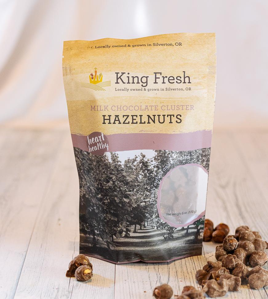 King Fresh Milk Chocolate Cluster Hazelnuts 6oz NWFG - King Fresh Produce & Hazelnuts
