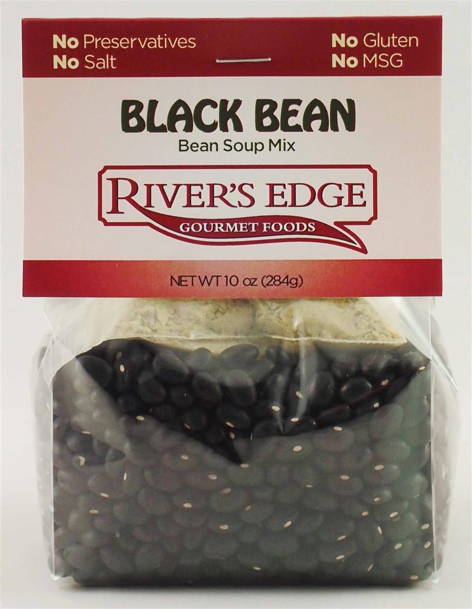 Rivers Edge Black Bean Soup Mix 10oz NWFG - Rivers Edge Gourmet Foods