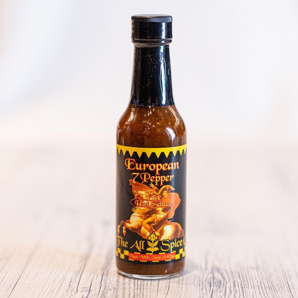 The All Spice Co European 7 Pepper XXX Hot Sauce 5oz NWFG - The All Spice Co