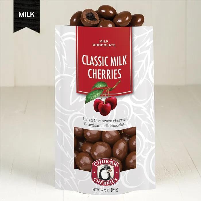 Chukar Cherries Milk Chocolate Classic Cherries 2.75oz NWFG - Chukar Cherries